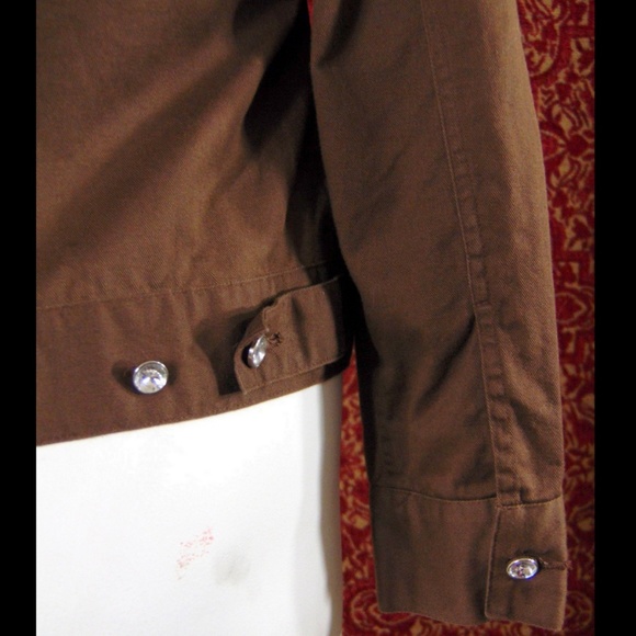 LH SPORT brown cotton long sleeve jacket M✨ - Picture 5 of 7